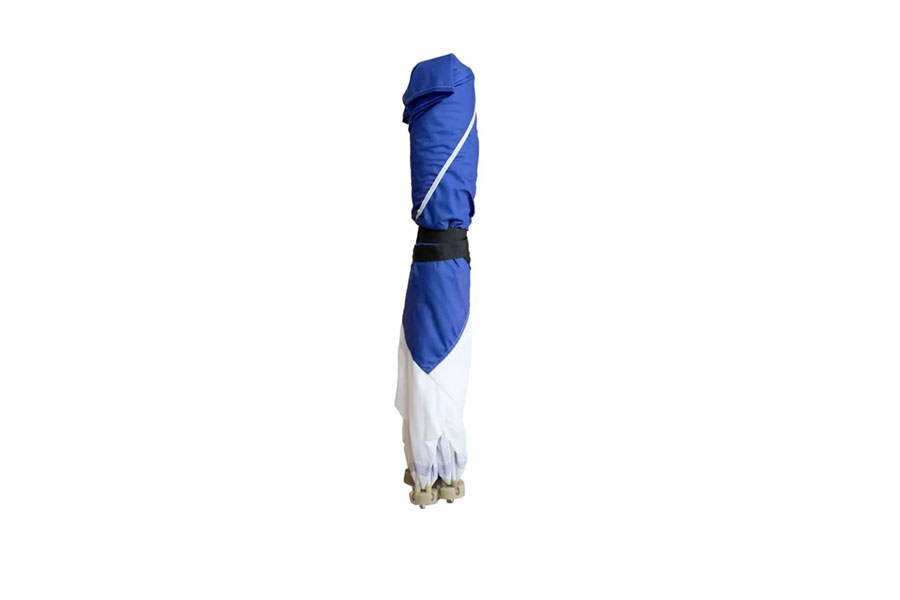Палатка куб Следопыт 1.5х1.5 м, Oxford 210D PU 1000, S по полу 2.2 кв.м., оранжевый/синий 