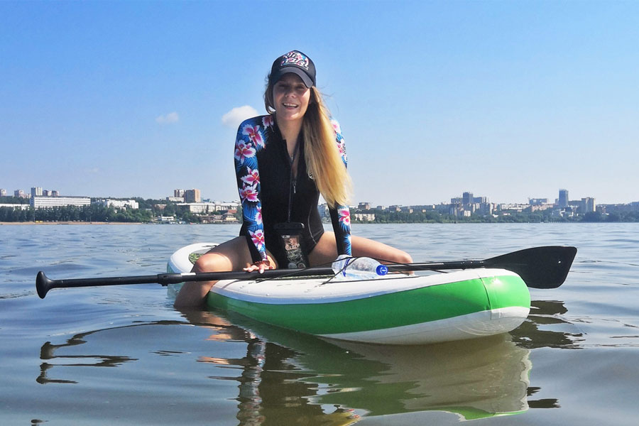 Надувная доска для sup-бординга Badger 10.6 КАМО