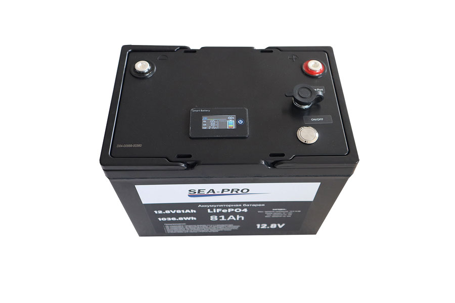Тяговый аккумулятор SEA-PRO LiFePO4 81А/Ч 12.8В