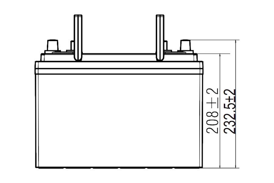Тяговый аккумулятор WBR Marine MBС 12-90-2