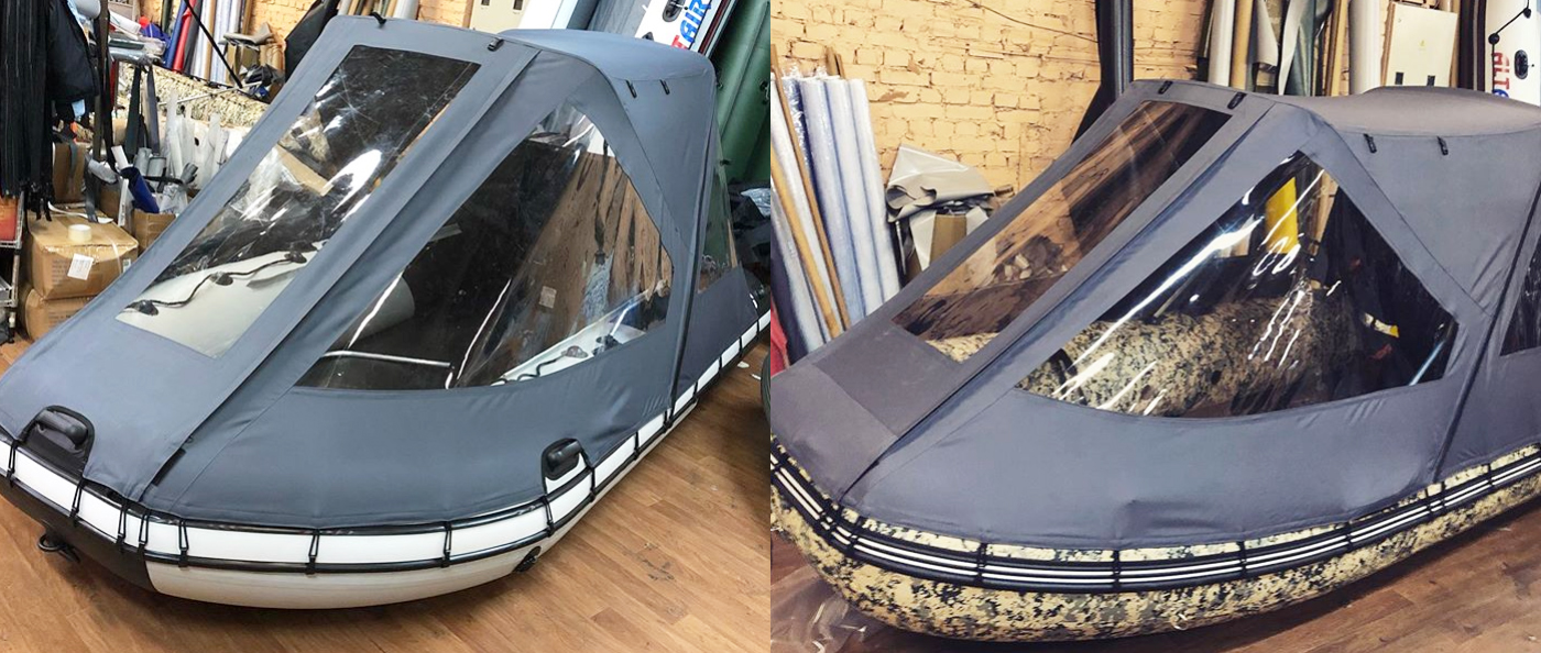 Тент трансформер на лодку длиной 300-320