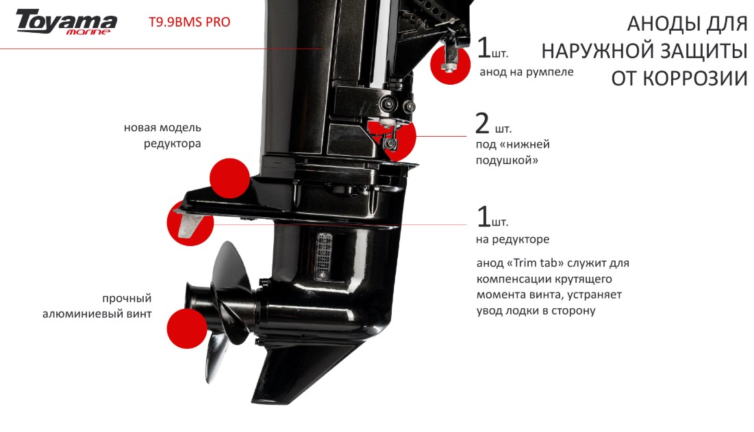 Лодочный мотор Toyama T9.9 BMS PRO