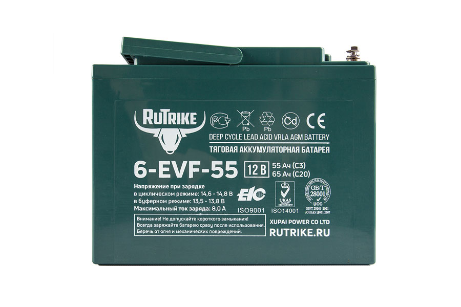 Тяговый аккумулятор RuTrike 6-EVF-55