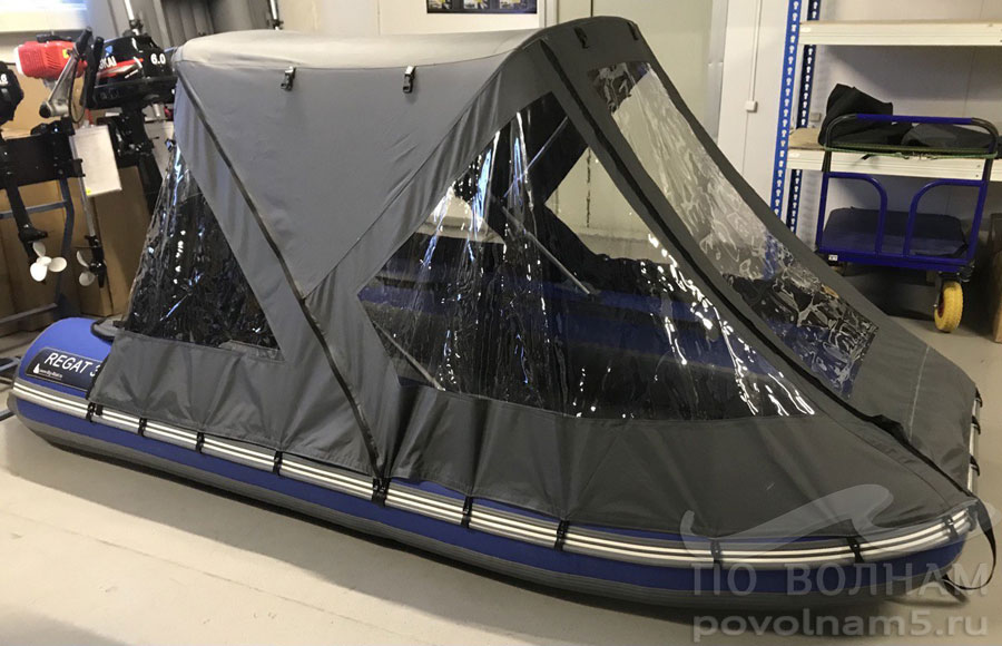 Тент трансформер на лодку длиной 300-320