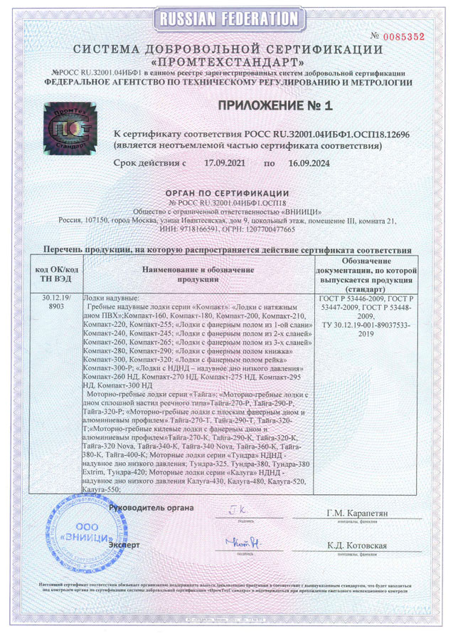Лодка Лидер Компакт 280 ГБС