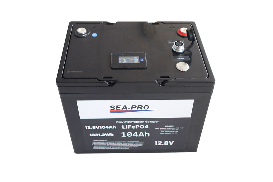 Тяговый аккумулятор SEA-PRO LiFePO4 104А/Ч 12.8В