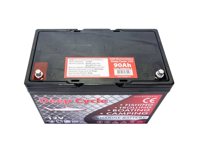 Тяговый аккумулятор Deep Cycle AGM 90Ah 12V