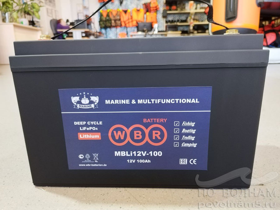 Тяговый аккумулятор WBR Marine MBLI12.8-100