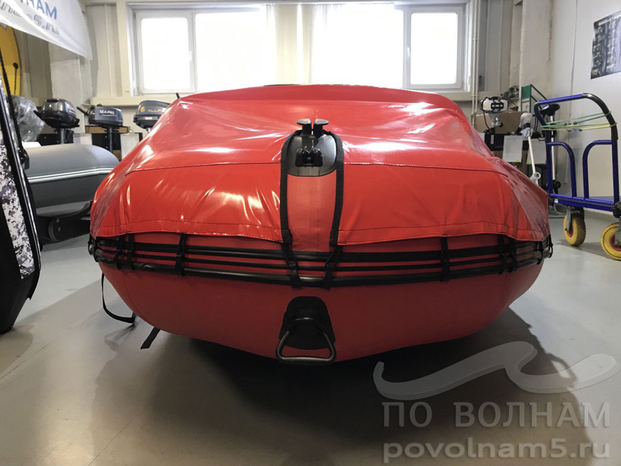 Тент брызговик носовой на лодку длиной 260-400